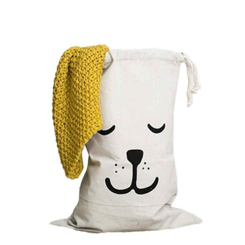 AussieSuperStore Homeware Supplies Kids Bedroom Laundry Basket Washing Hamper and Toy Storage Bag - Dog Design Kids Bedroom Laundry Basket Hamper & Toy Storage Bag - Dog Design CBSTORAGEBAGDOG
